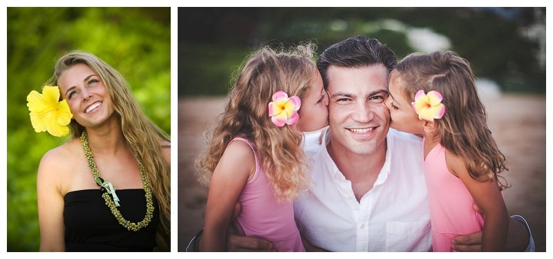 Flowers in your hair for a beach photo session