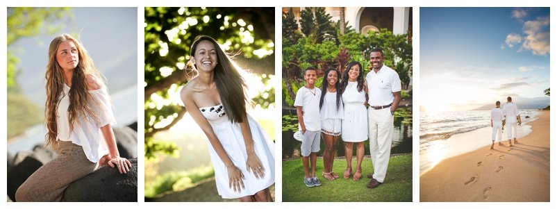 Family beach photo session in white