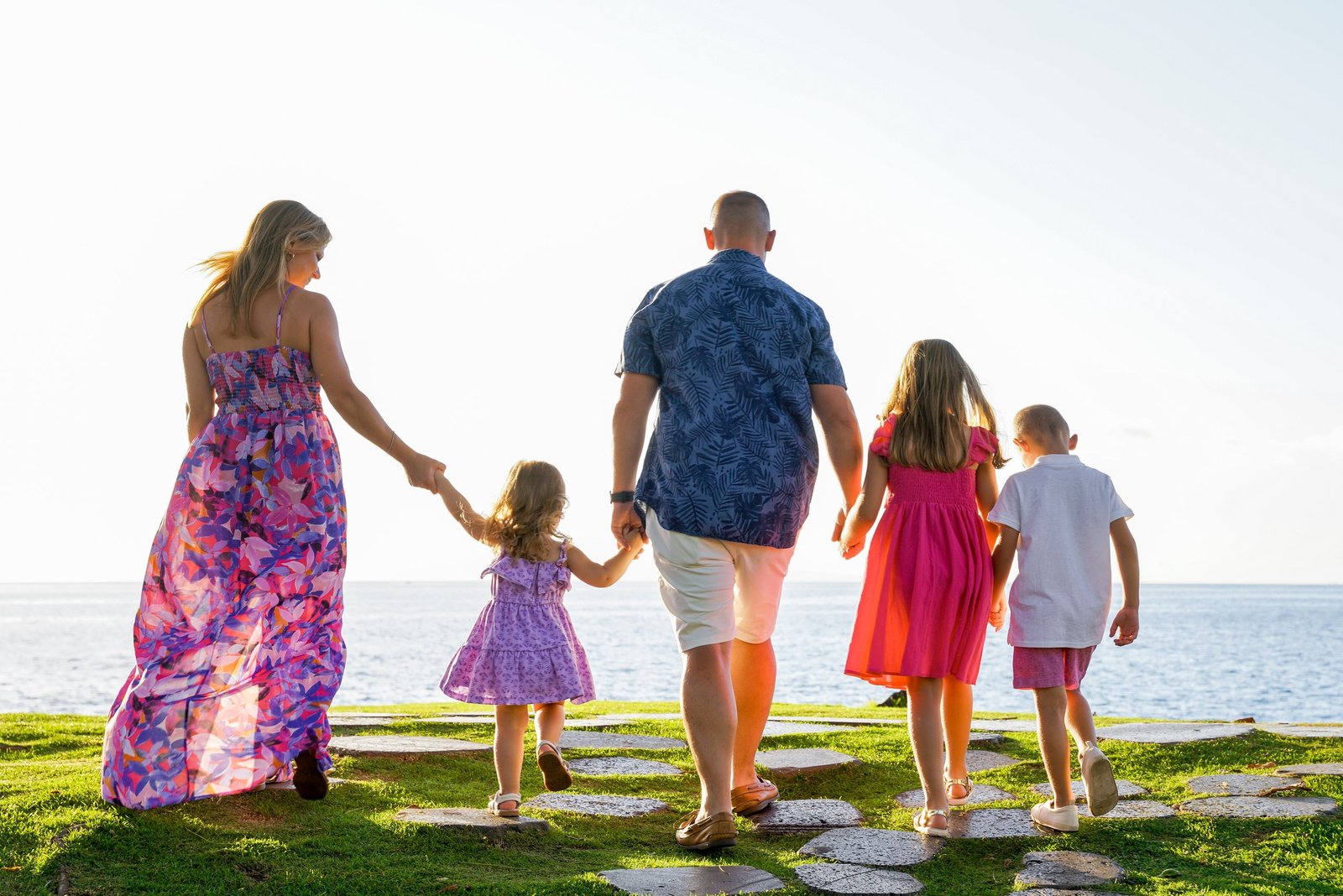 Family photo session at Wailea Beach Resort